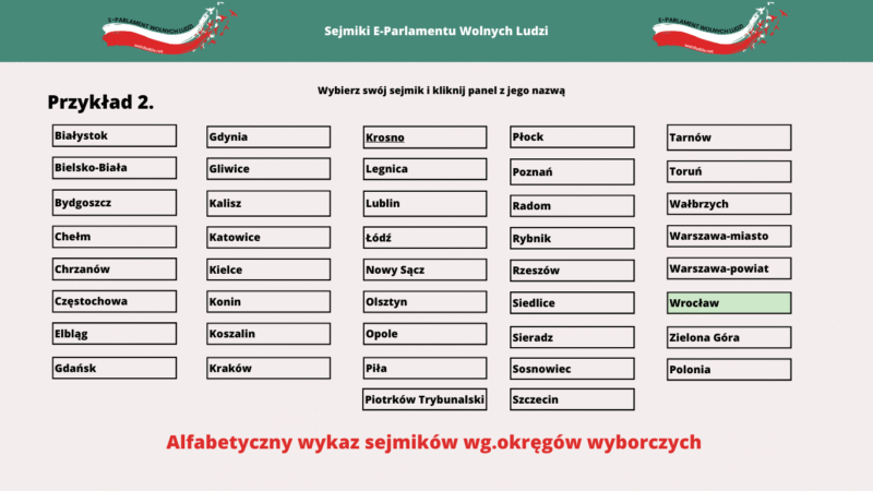Projekt struktura panelu sejmików poprawny